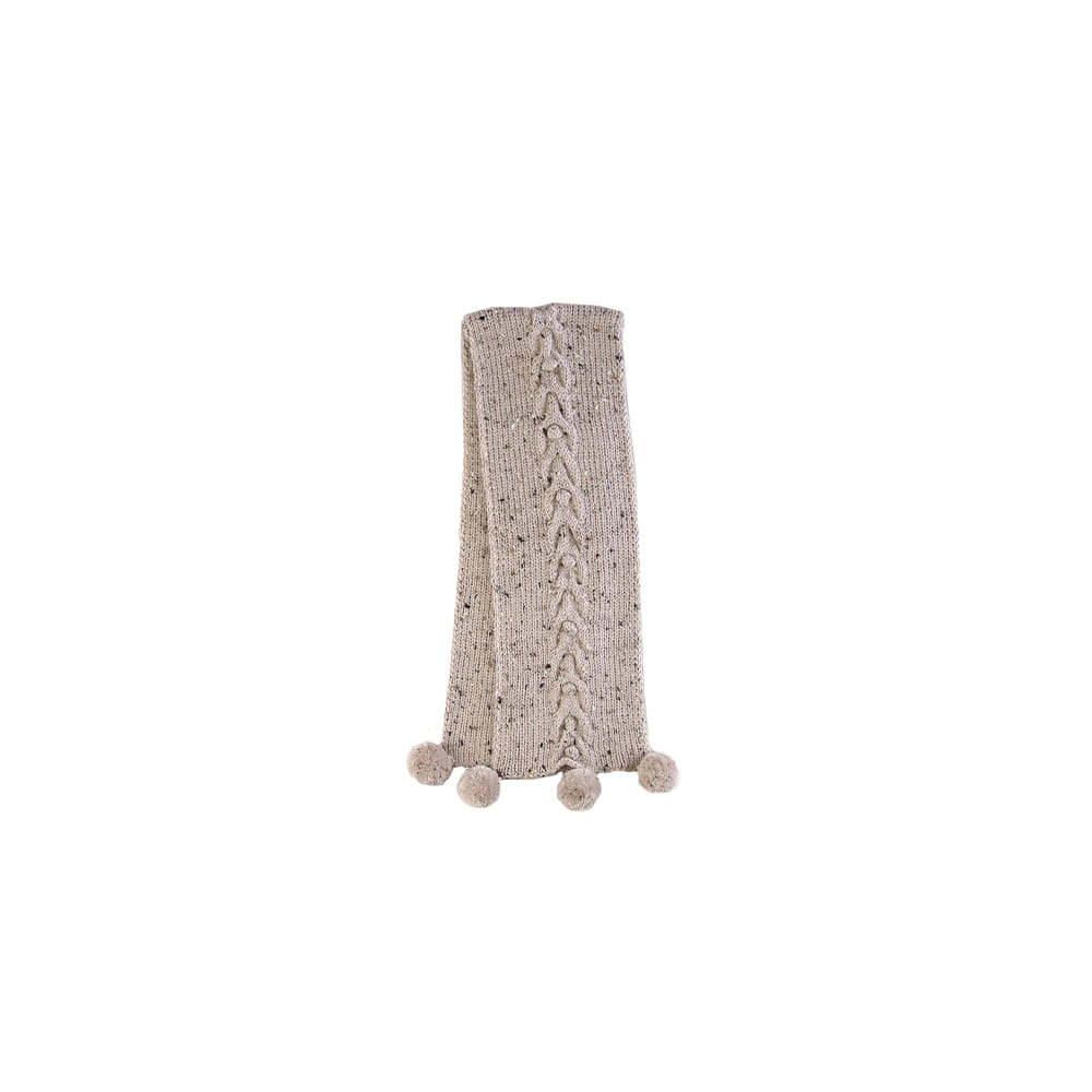 [iver and isla] 23AW-9　cable bobble scarf - alabaster