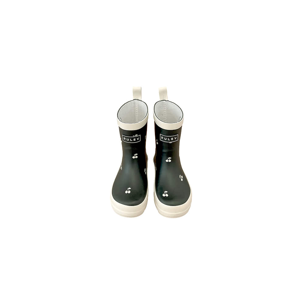 [PULEV made by himself] Cherry rain boots - black