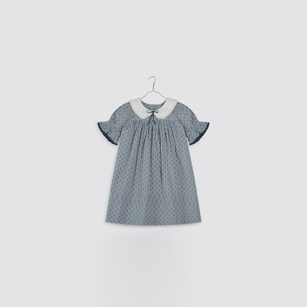 [Little cotton clothes] 24SS - 1　Organic Iris Dress - Dorset Floral