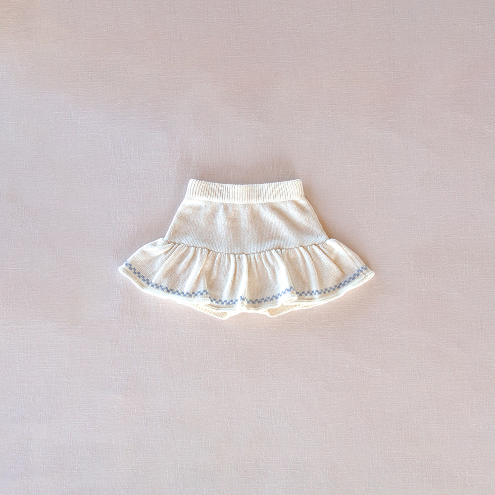 [Iver and Isla] 24SS - 3　herbal study skirted bloomer - natural